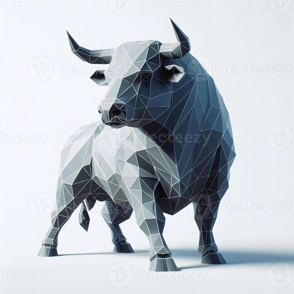 Low Polygon Style Illustrations of Various Animals on a White Background - Modern and Colorful Geometric Art photo