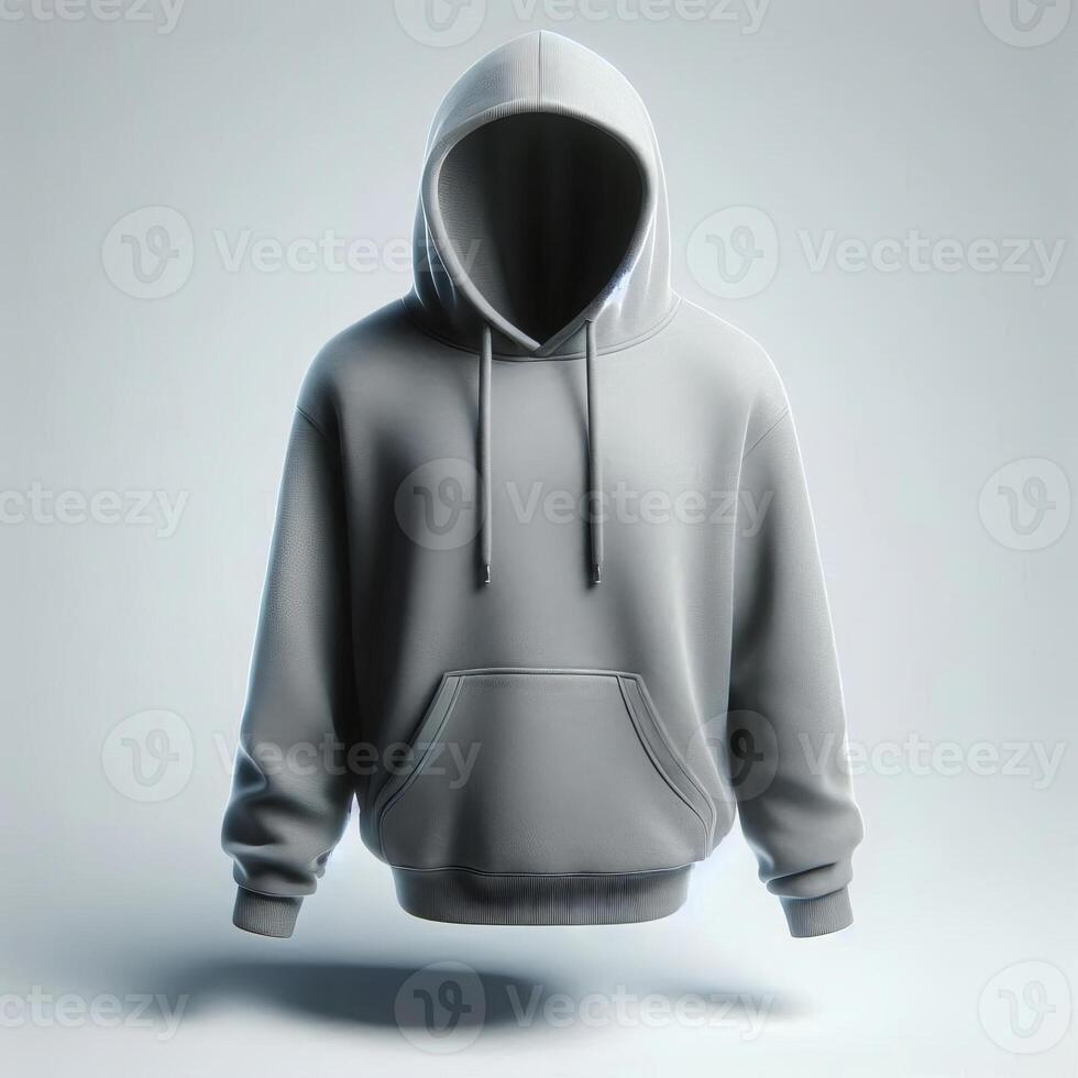 High-quality floating blank hoodies in various colors, perfect for mockups, presentations, and marketing materials photo