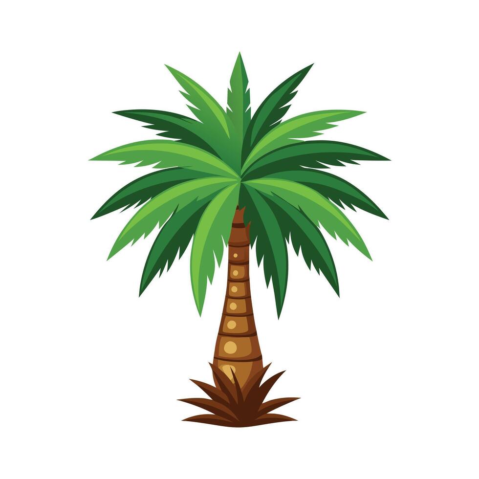Beautiful Single Big Tree Illustration vector