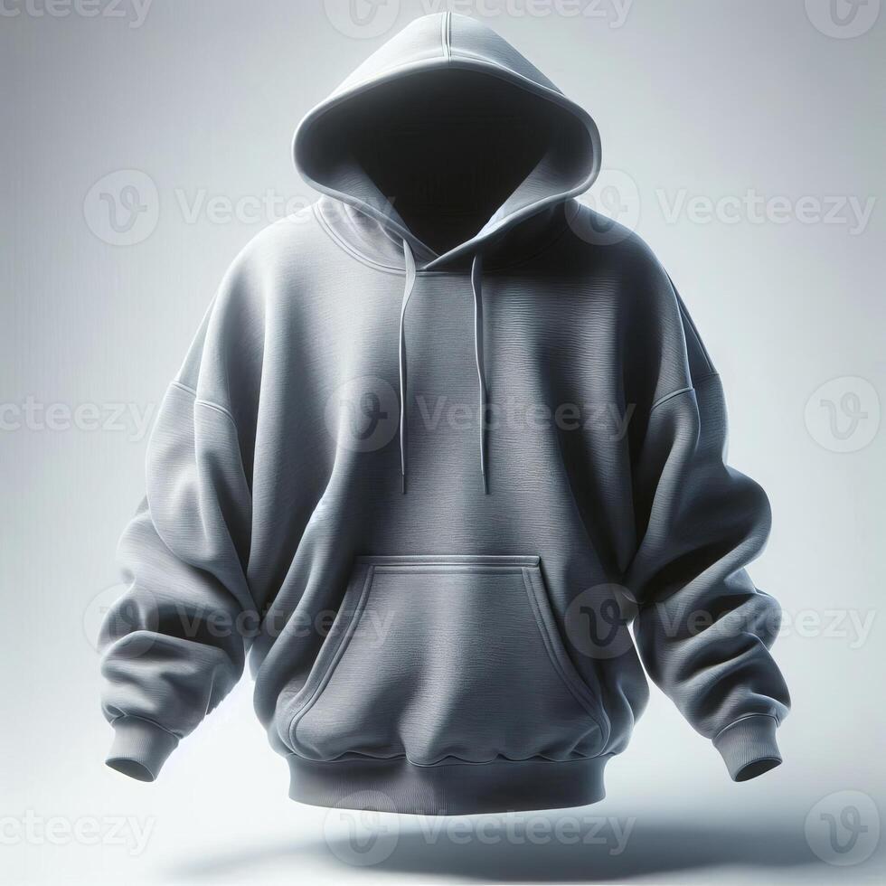 High-quality floating blank hoodies in various colors, perfect for mockups, presentations, and marketing materials photo