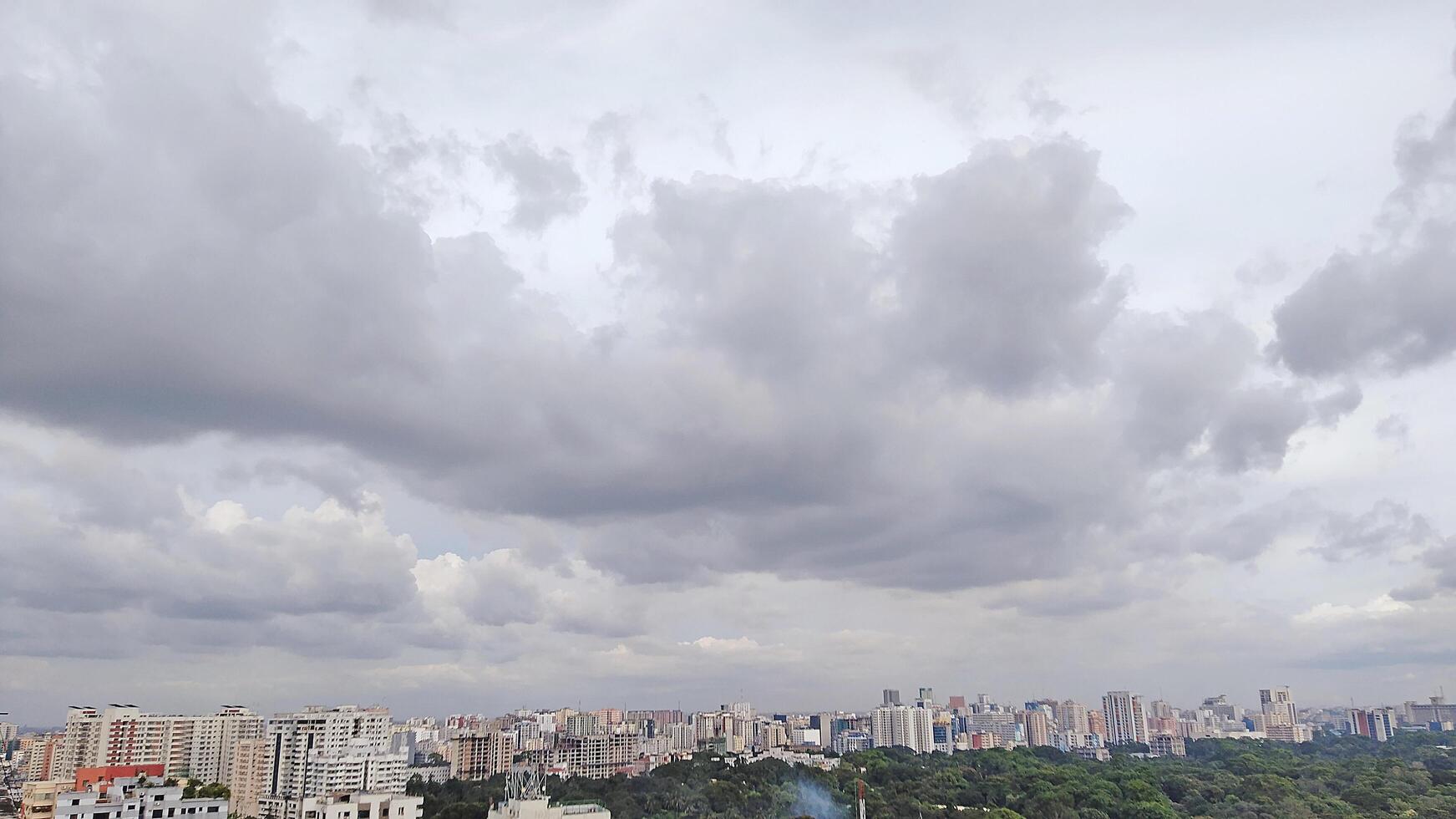 Amazing view of field against cloudy sky photo