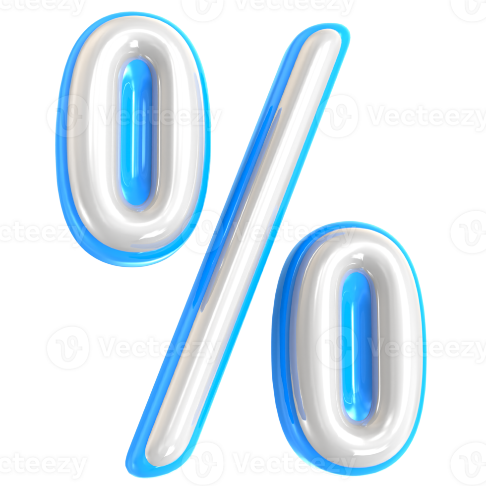 Percent 3d render png