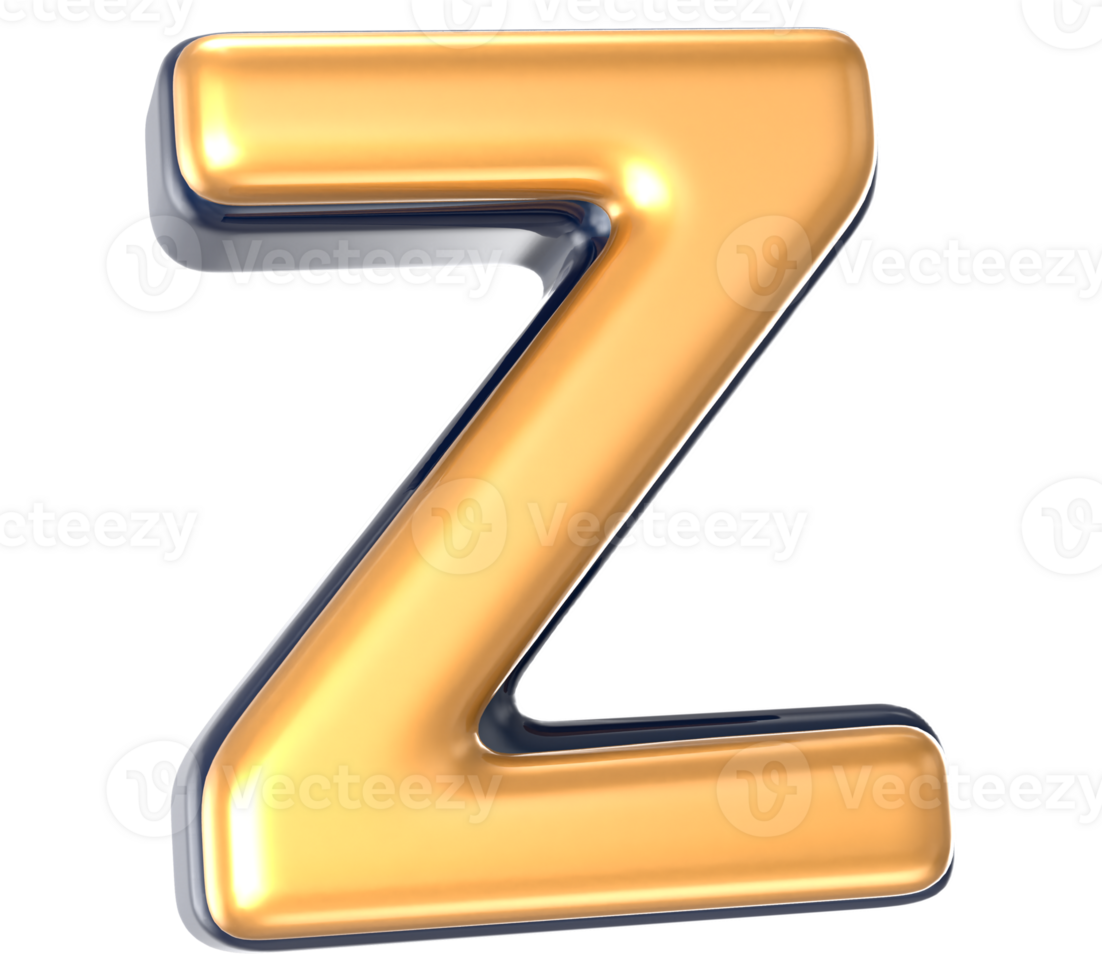 Font Z 3D Render png