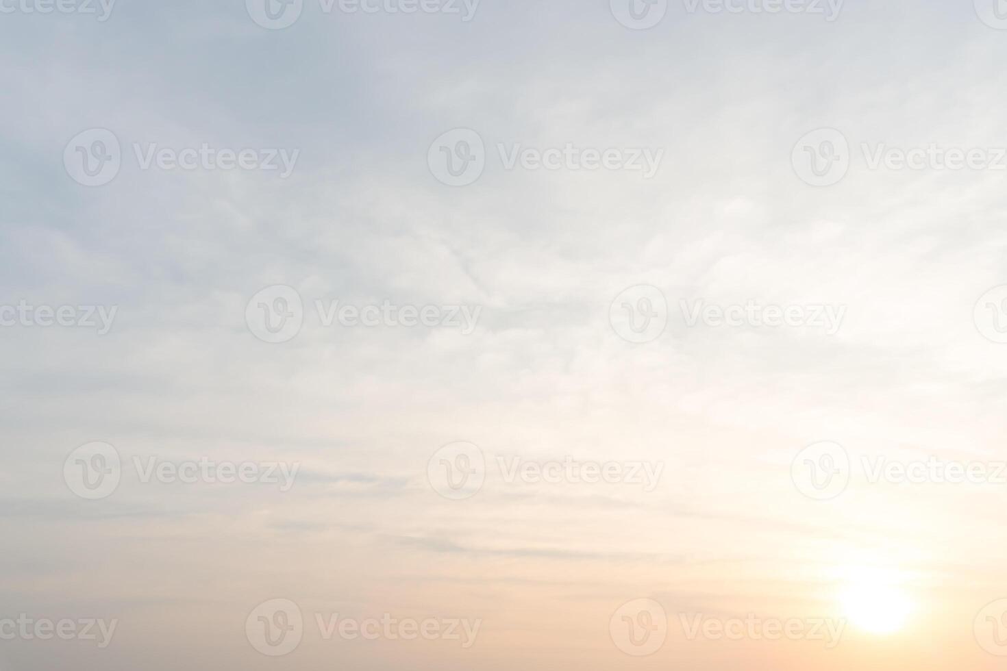 Beautiful morning or evening orange sky when sun set or sun rise used as natural background texture in decorative art work photo