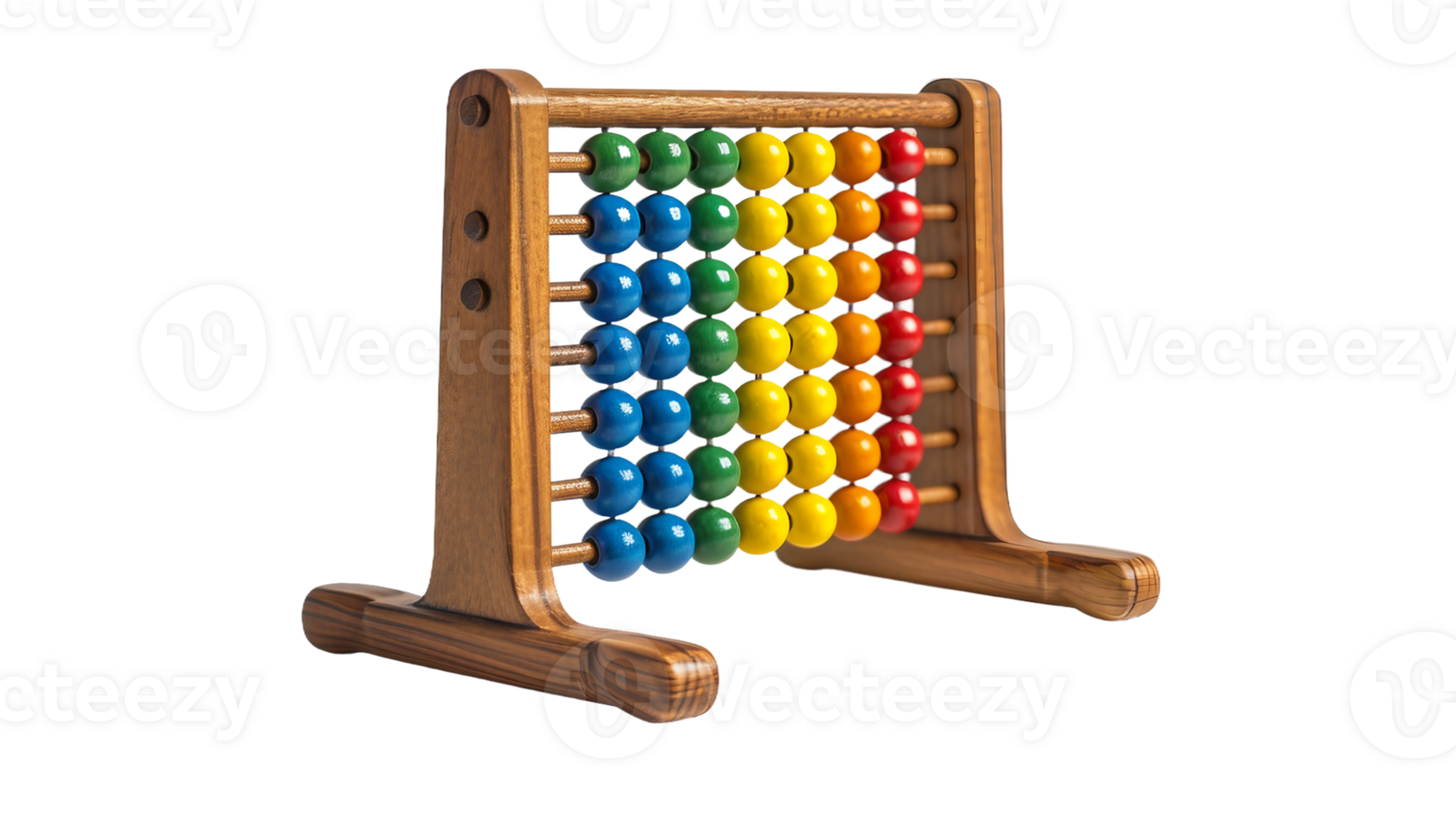 Classic Wooden Abacus On Transparent Background png