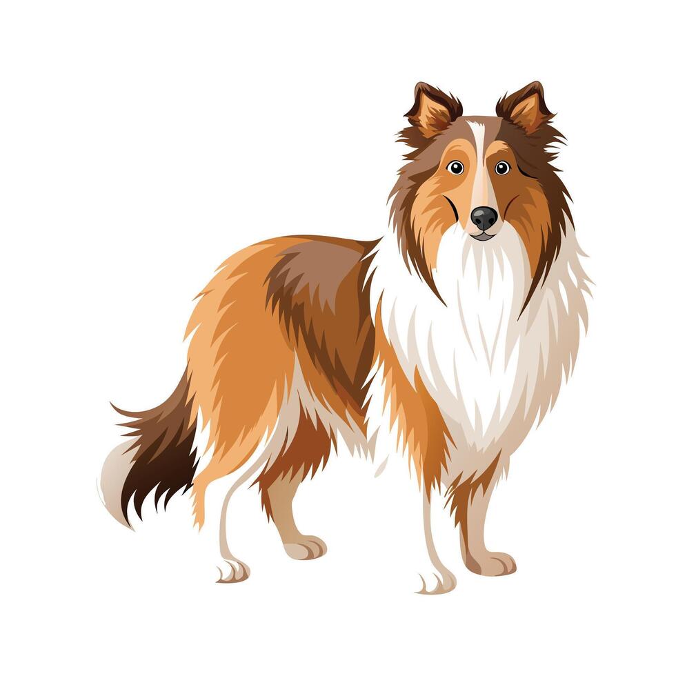 Realistic Illustration of Popular Pet Dogs vector