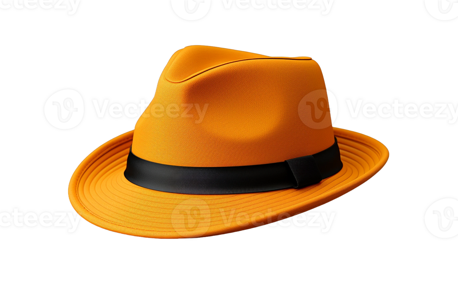 Orange Yellow Hat on White Transparent Background png