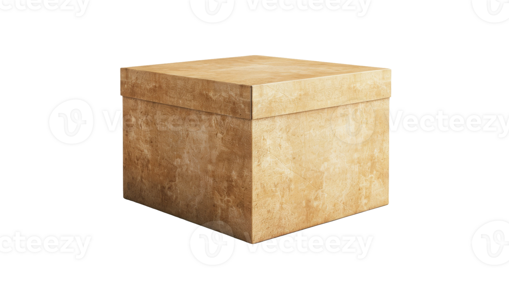 Box package mock up, isolate object, Studio Light on the transparent background, Format png