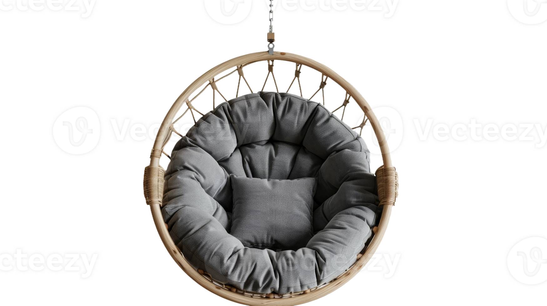 Top view of Swing chair on the transparent background, Format png