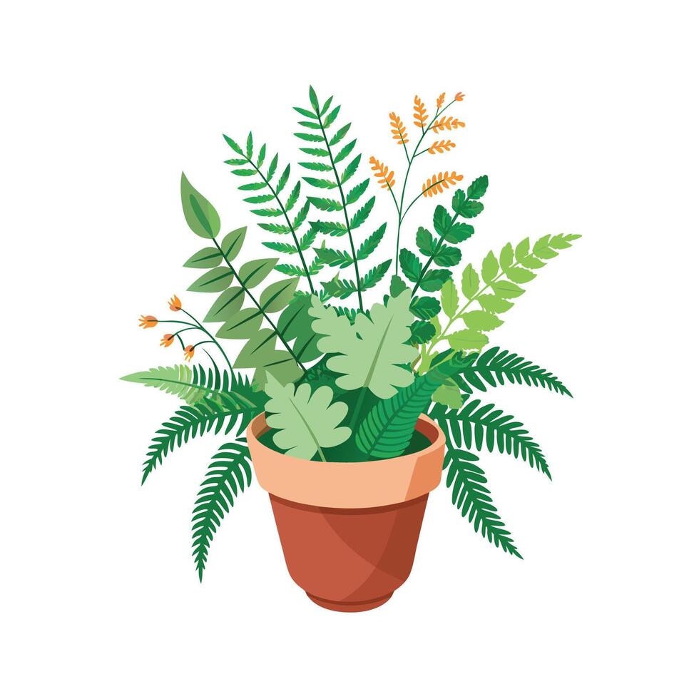 Flowerpot Houseplant Illustration vector