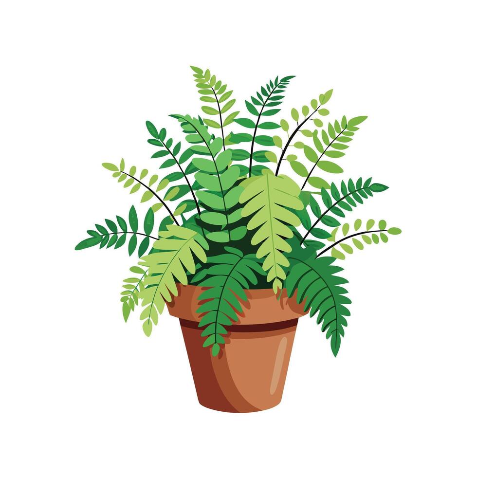Flowerpot Houseplant Illustration vector