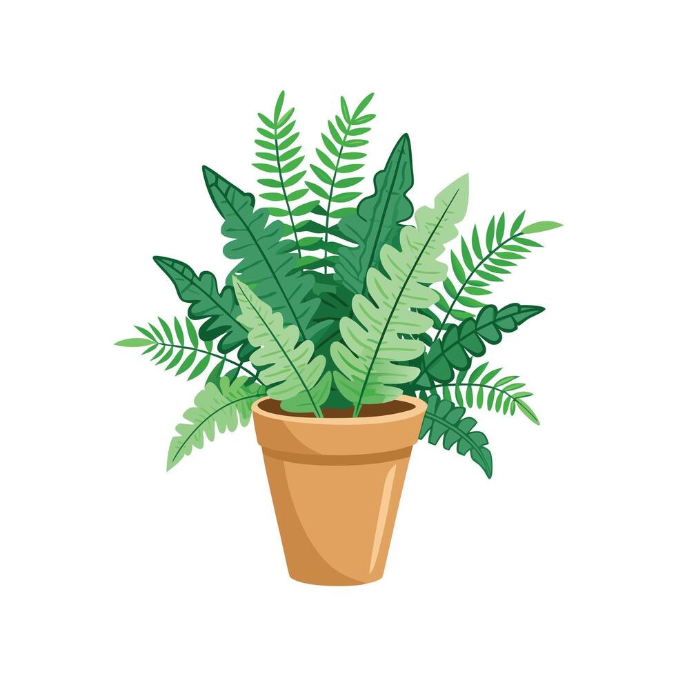 Flowerpot Houseplant Illustration vector