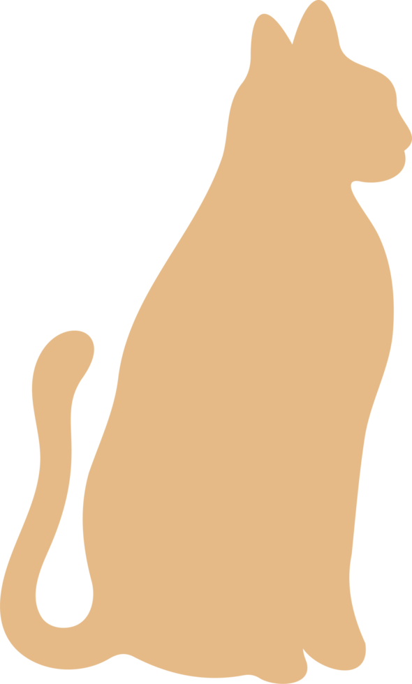 cat silhouette simple png