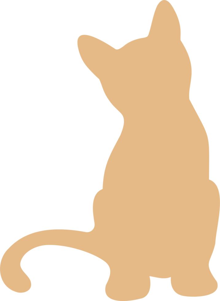 cat silhouette simple png