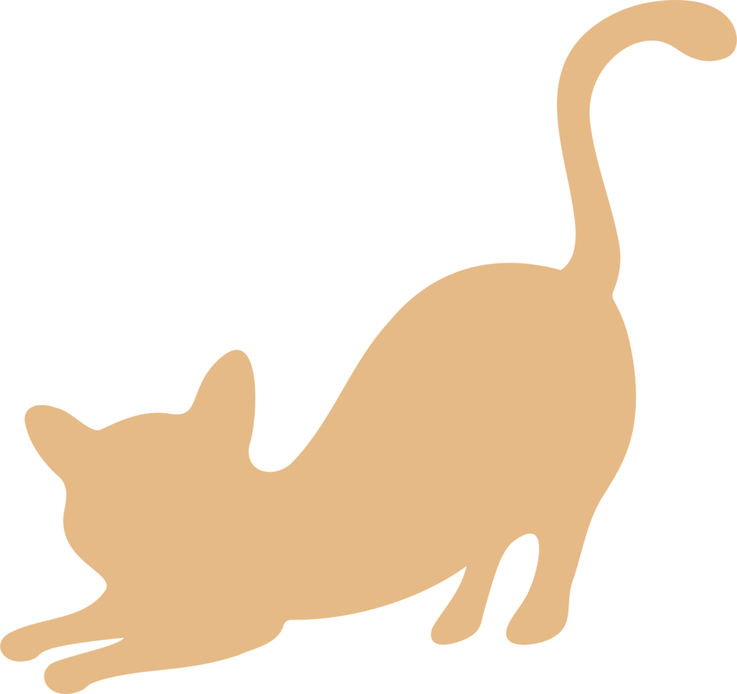 cat silhouette simple png