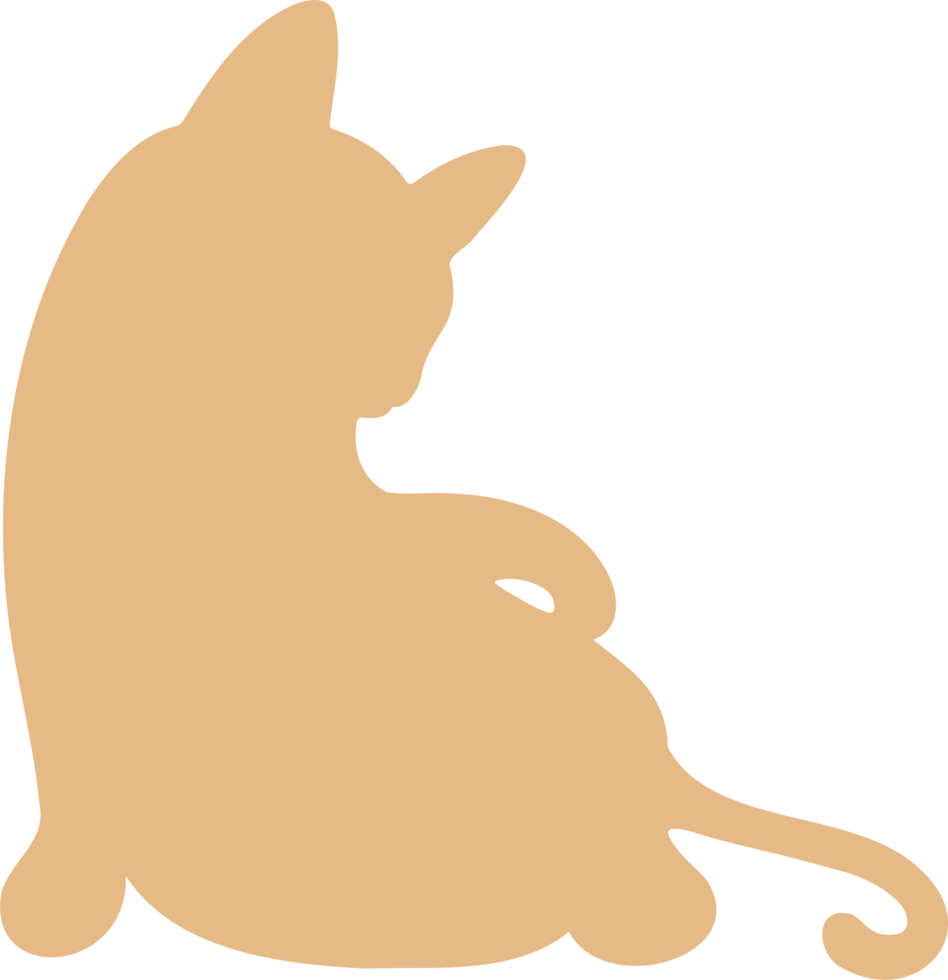 cat silhouette simple png