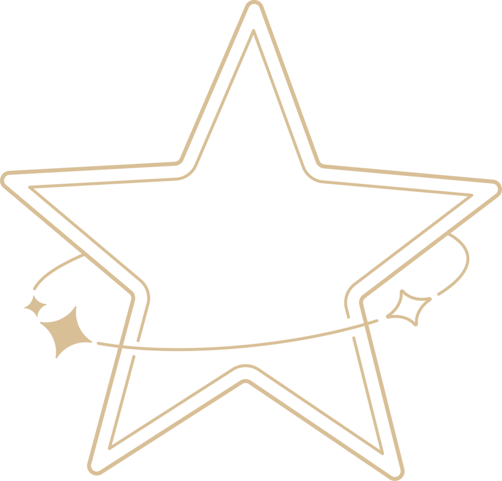 frame star aesthetic png