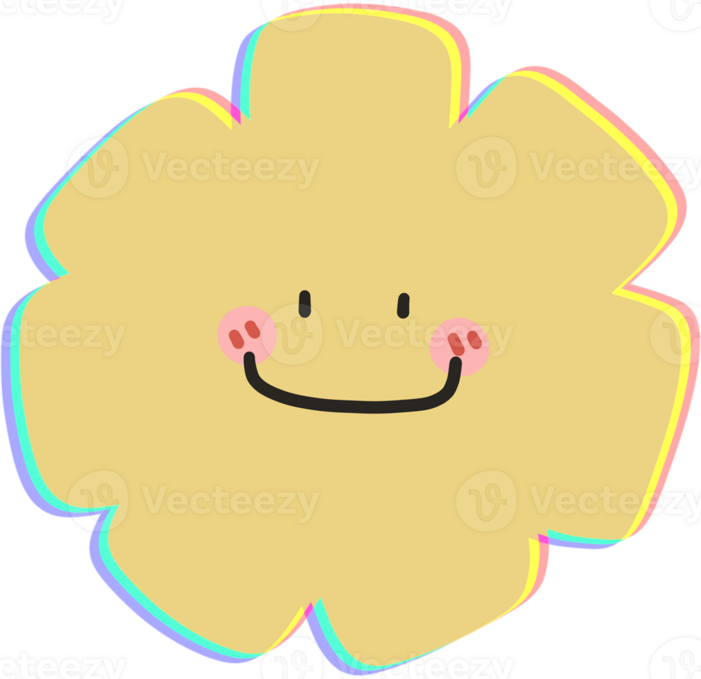 Cute shape and smile png