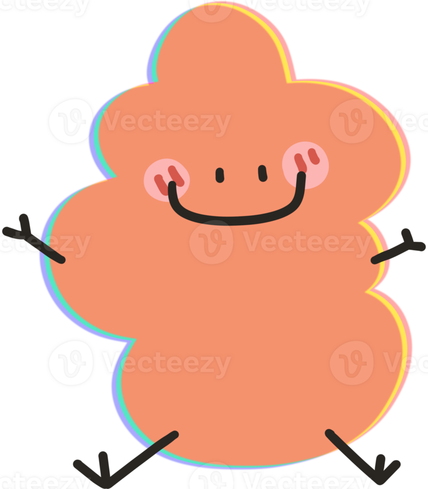 Cute shape and smile png
