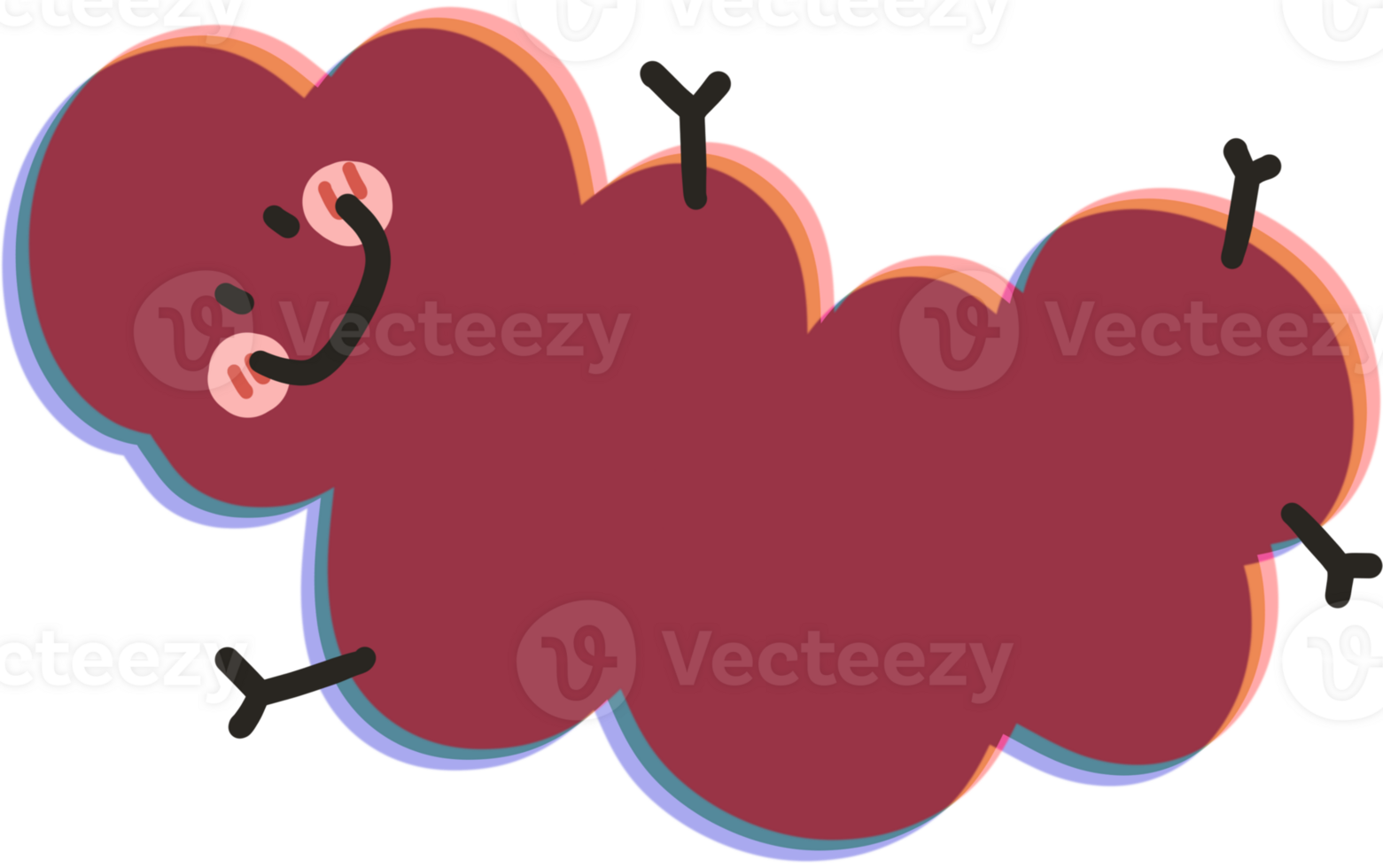 Cute shape and smile png