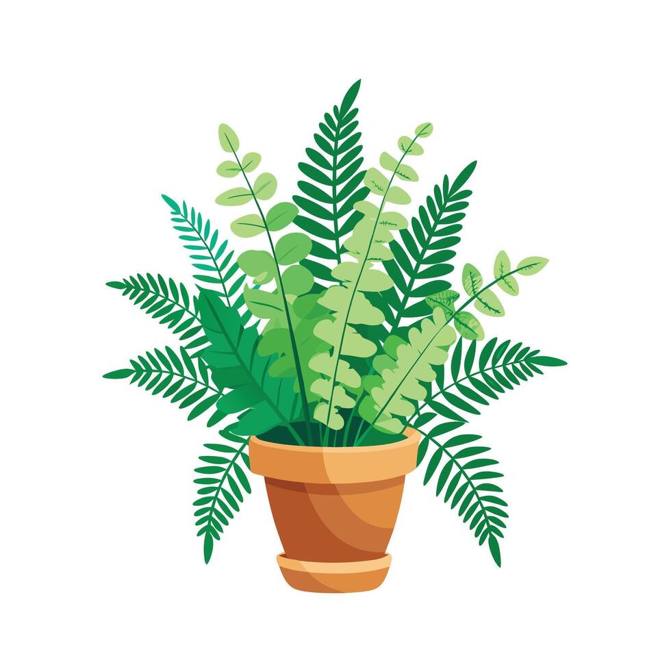 Flowerpot Houseplant Illustration vector