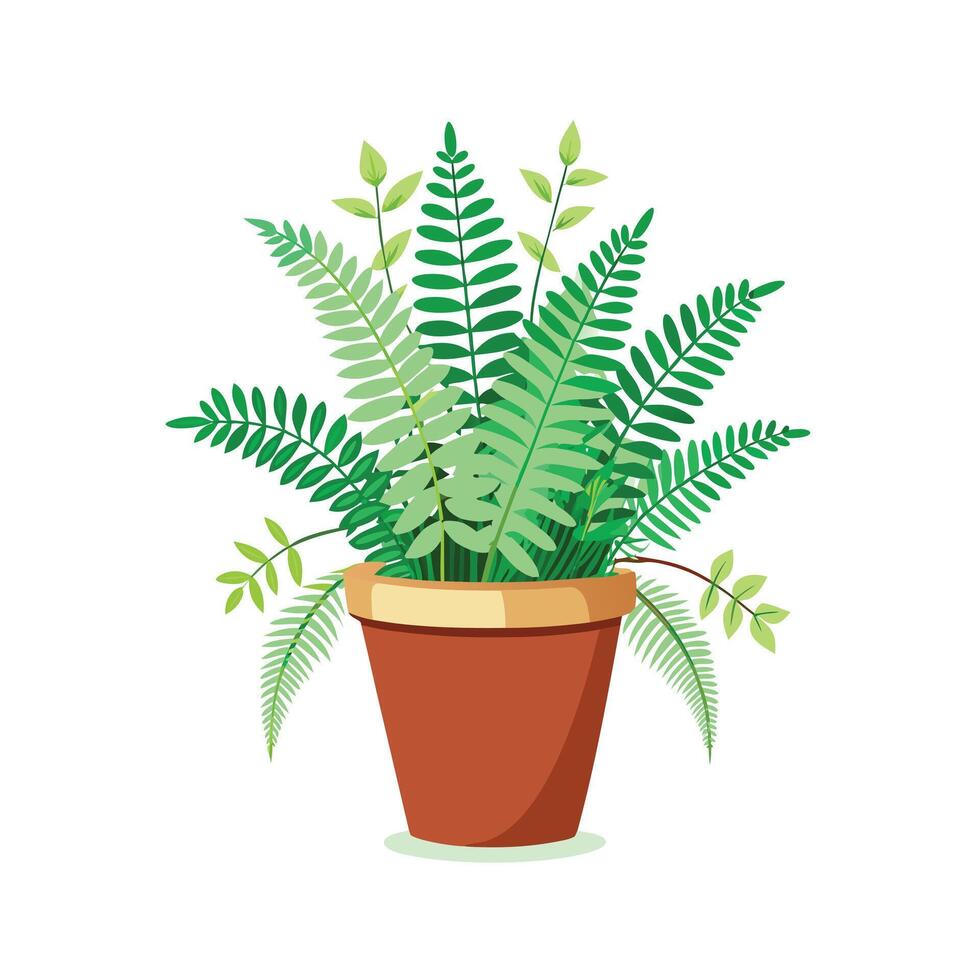 Flowerpot Houseplant Illustration vector