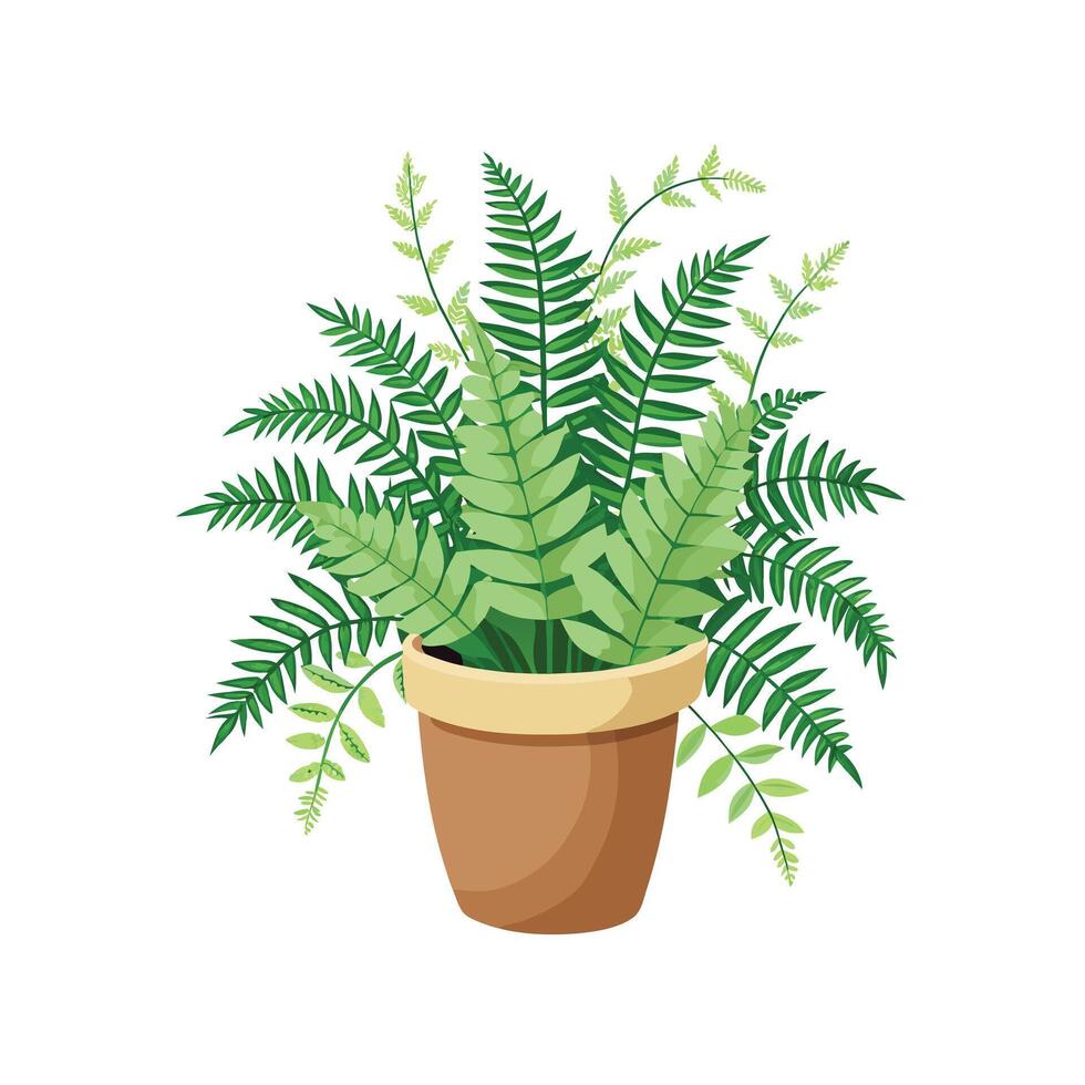 Flowerpot Houseplant Illustration vector