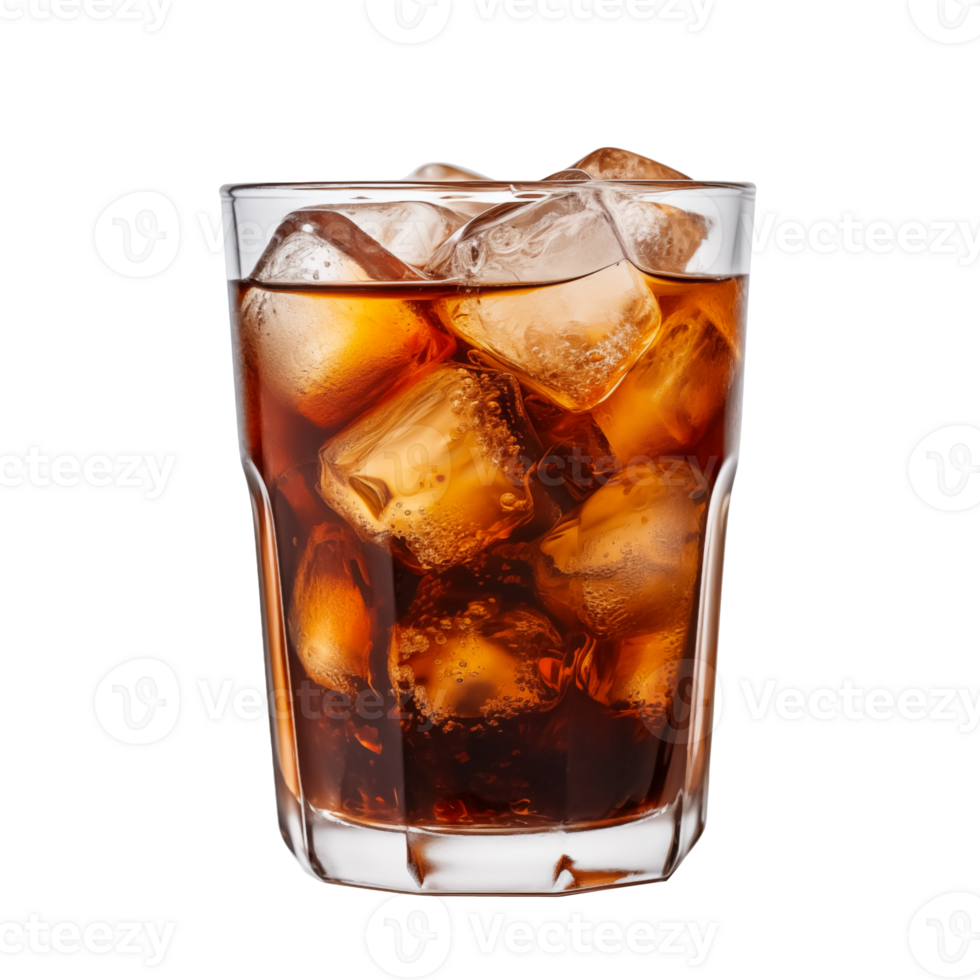 Cold brew coffee iced cola with Transparent Background png