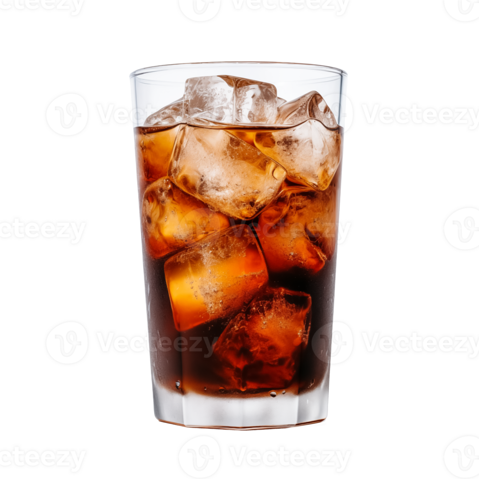 Cold brew coffee iced cola with Transparent Background png