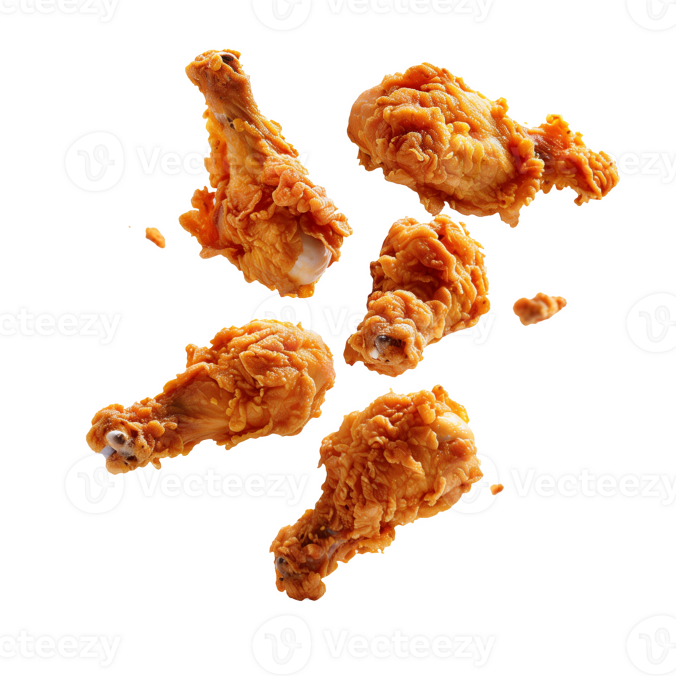 Crispy fried chicken transparent background png
