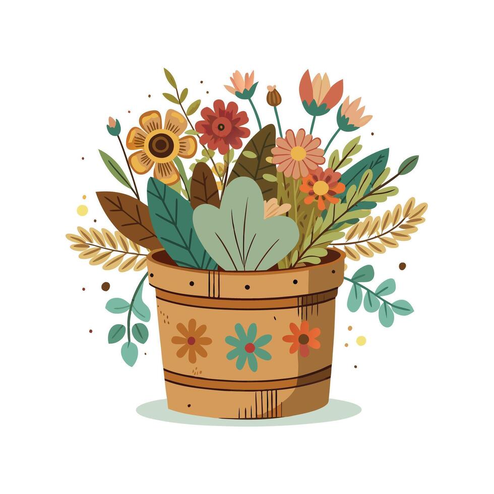 Adobe IllustraFlowerpot Houseplant Illustrationtor Artwork vector