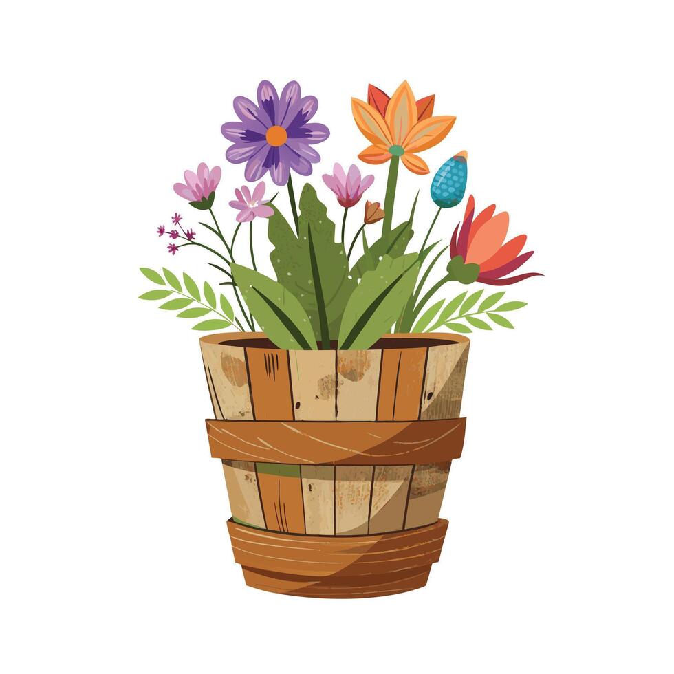 Flowerpot Houseplant Illustration vector