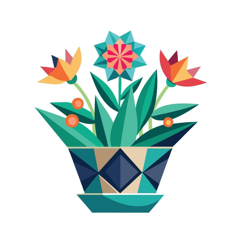 Flowerpot Houseplant Illustration vector