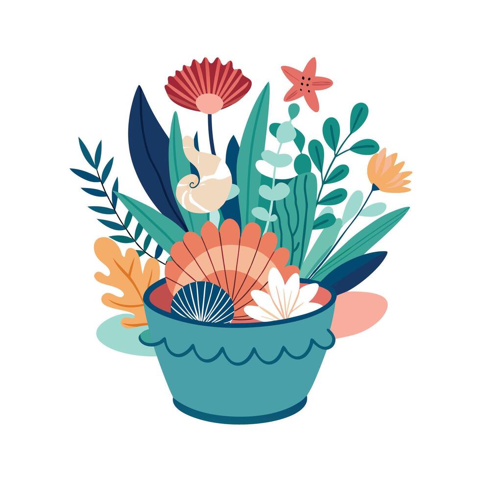 Flowerpot Houseplant Illustration vector