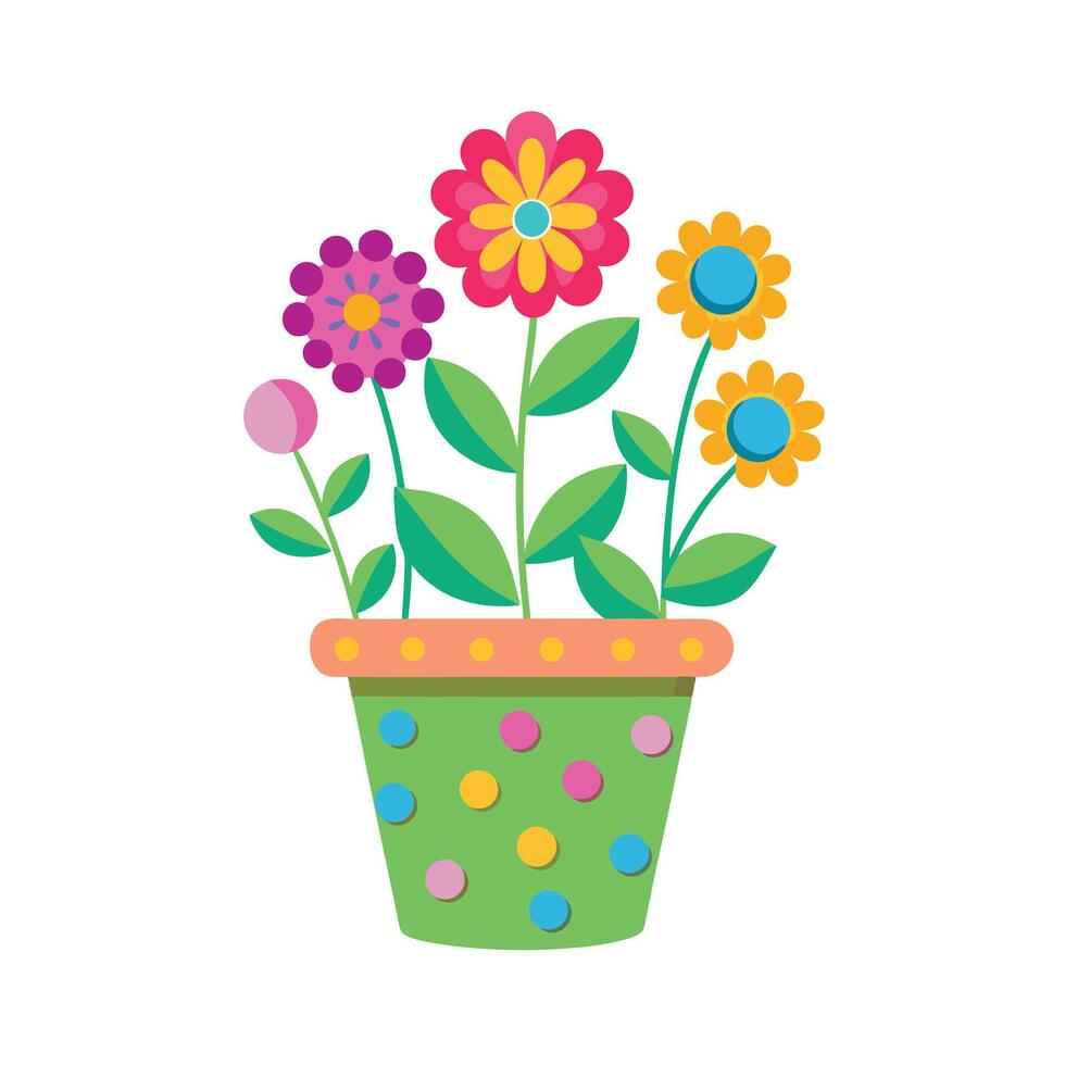Flowerpot Houseplant Illustration vector