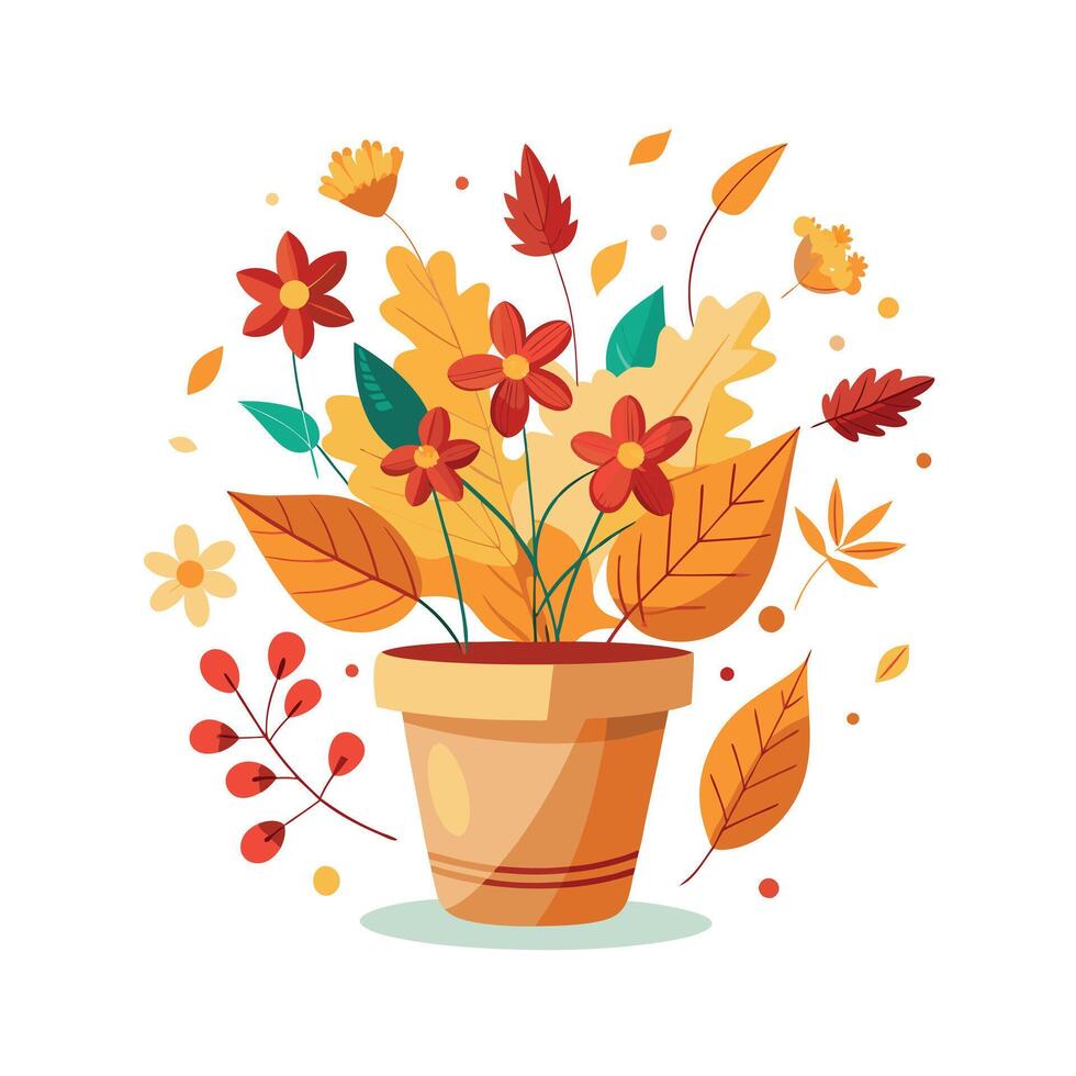 Flowerpot Houseplant Illustration vector