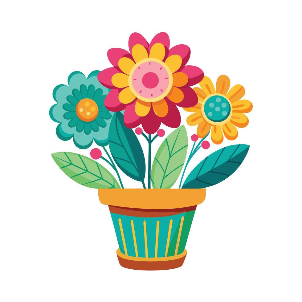 Flowerpot Houseplant Illustration vector