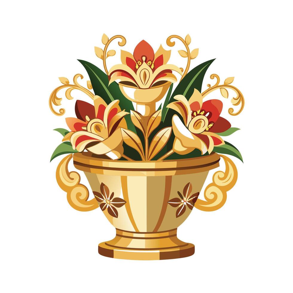 Flowerpot Houseplant Illustration vector