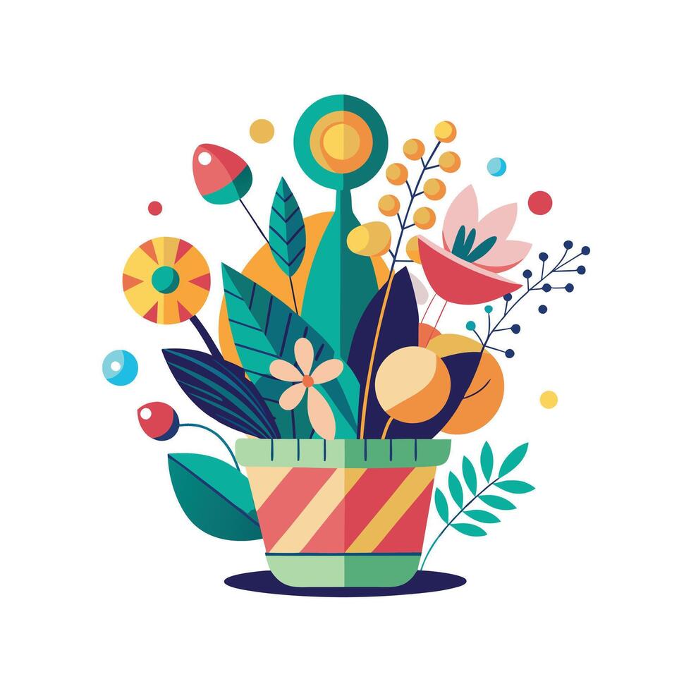 Flowerpot Houseplant Illustration vector