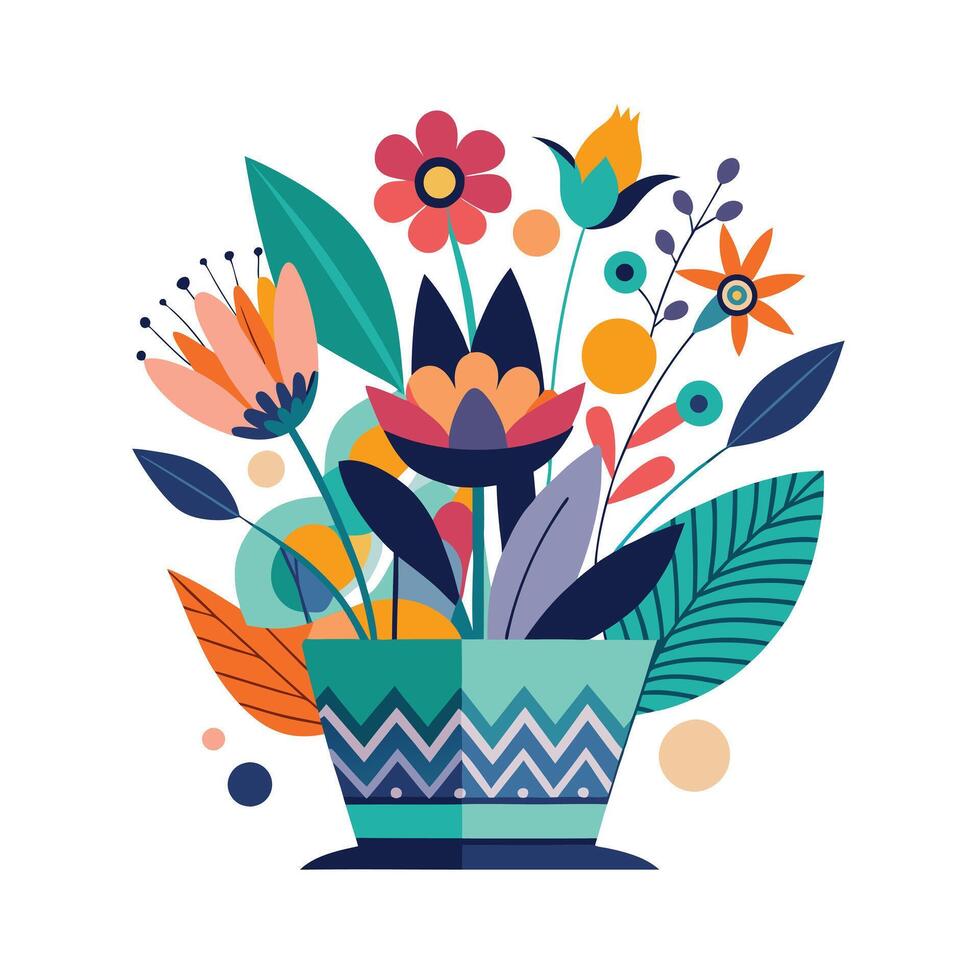 Flowerpot Houseplant Illustration vector
