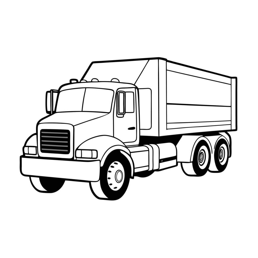 Realistic Truck Illustration vector