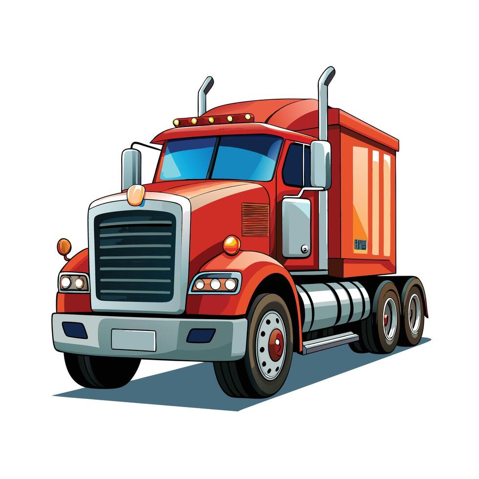 Realistic Truck Illustration vector