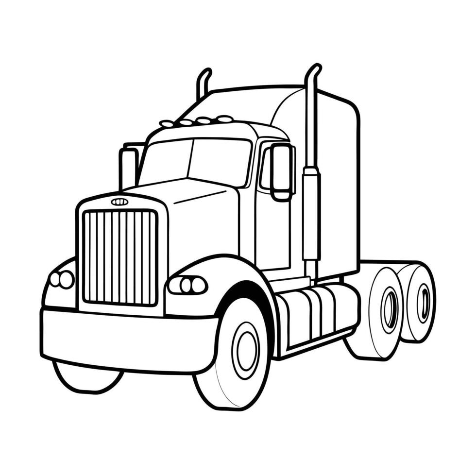 Realistic Truck Illustration vector