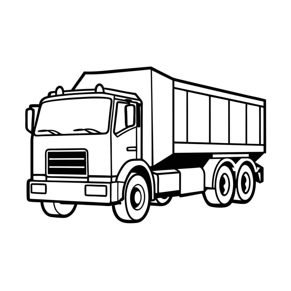 Realistic Truck Illustration vector