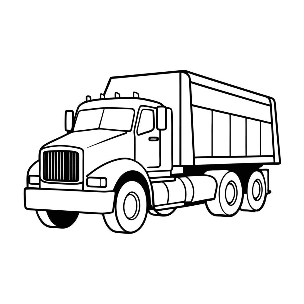 Realistic Truck Illustration vector