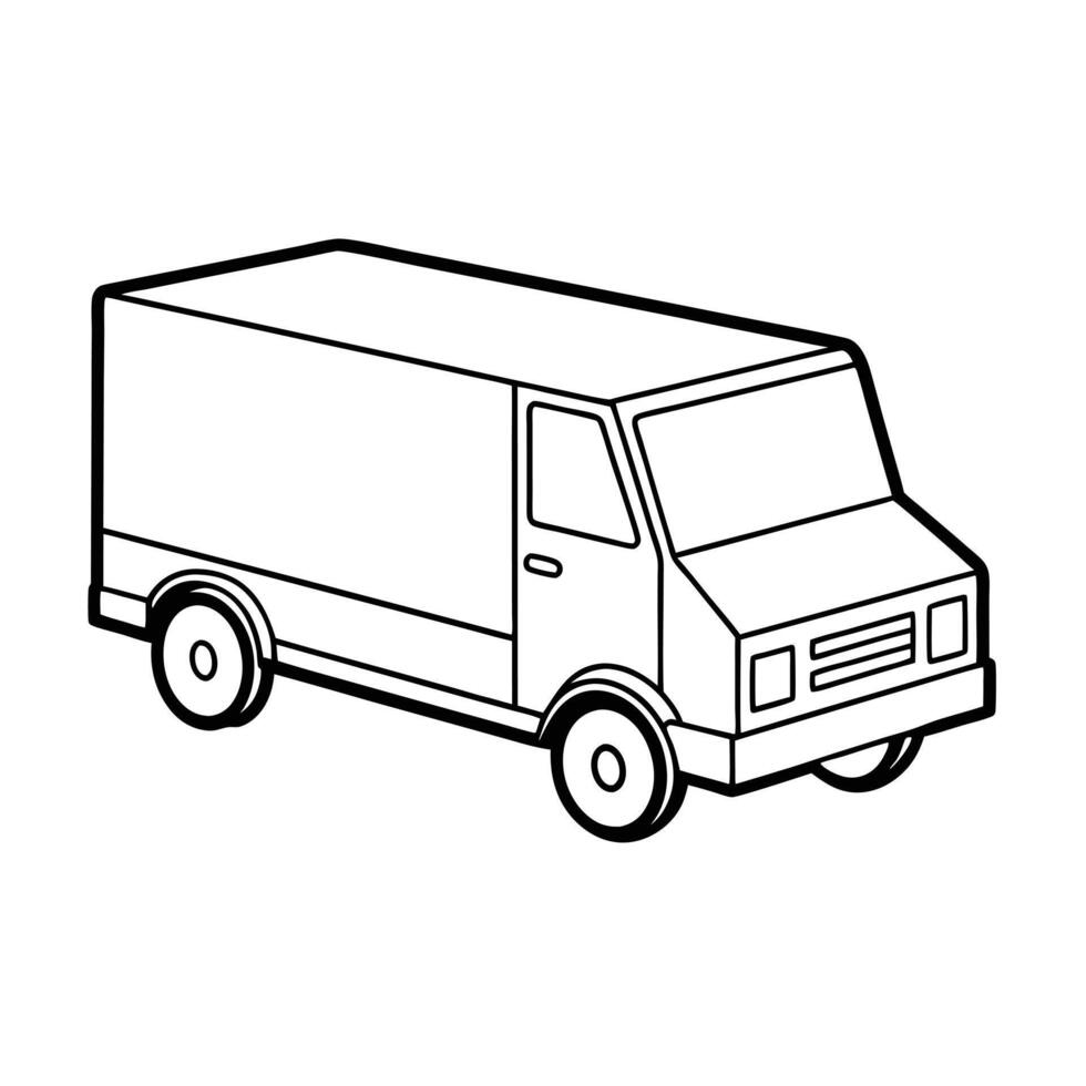 Realistic Truck Illustration vector