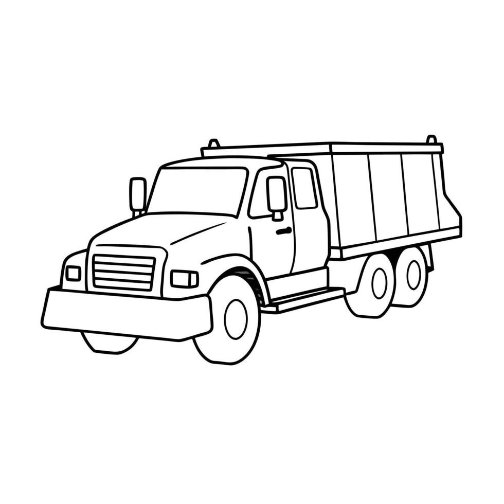 Realistic Truck Illustration vector