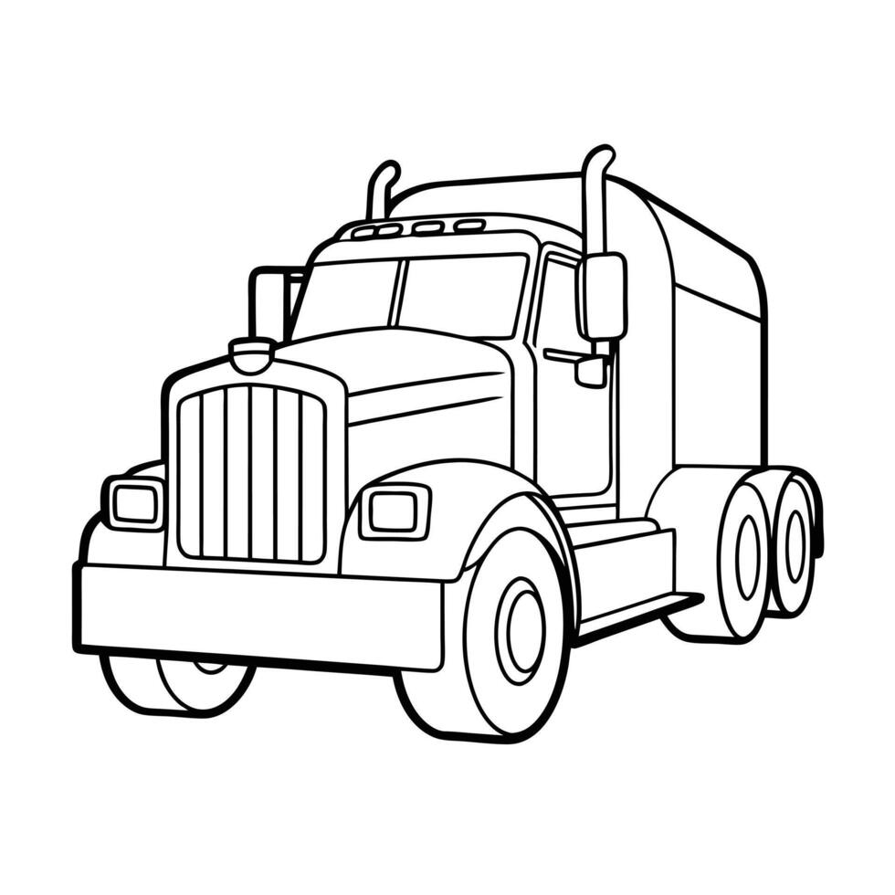 Realistic Truck Illustration vector