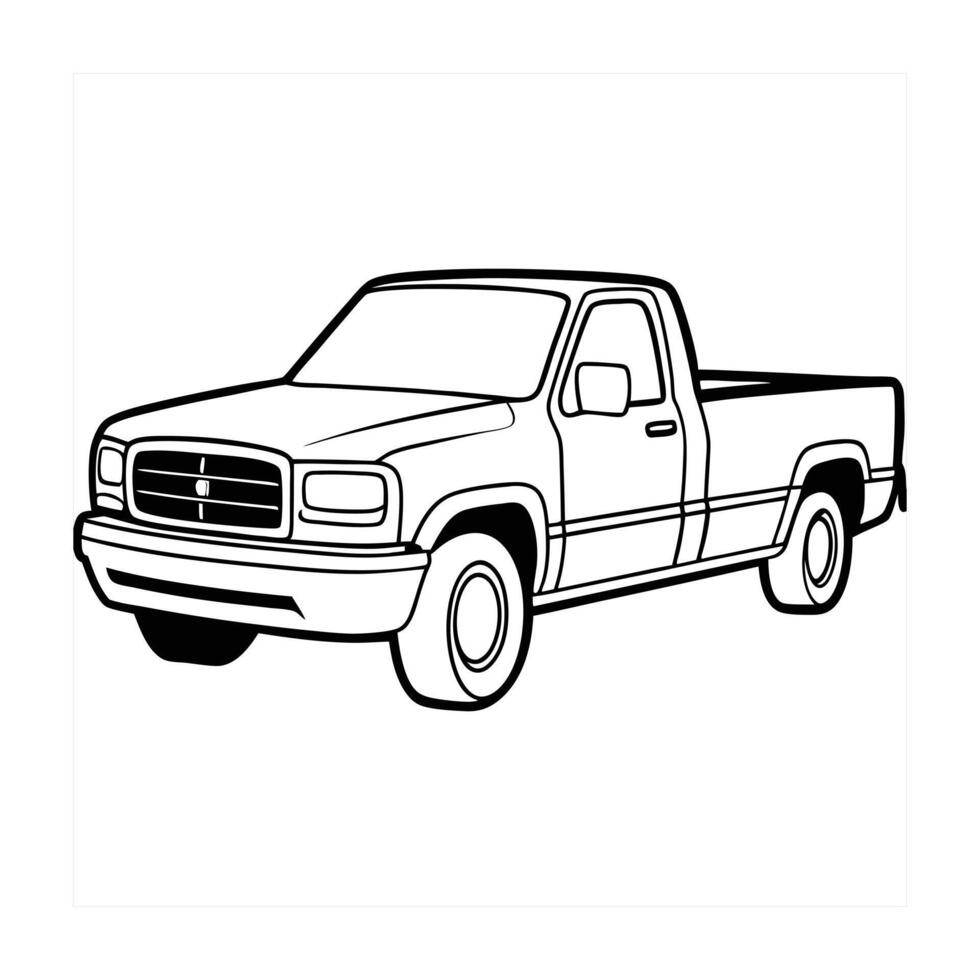 Realistic Truck Illustration vector
