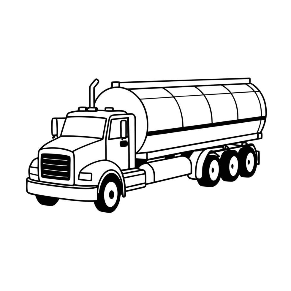Realistic Truck Illustration vector
